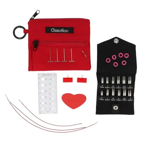 ChiaoGoo TWIST Lace short combo pack 5+8cm 2.00-3.25mm - Stricknadeln für kreative Projekte, ideal für Anfänger und Profis, aus hochwertigen Materialien für langlebigen Einsatz.