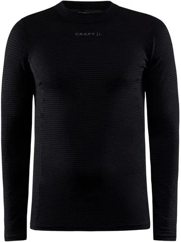 Craft Thermohemd PRO Wool Extreme X LS M S - Schwarz - Hochwertiges Thermohemd aus 80% Polyamid und 20% Wolle, ideal für kalte Tage. Bietet Komfort und Wärme in Größe S - perfekt für Outdoor-Aktivitäten.