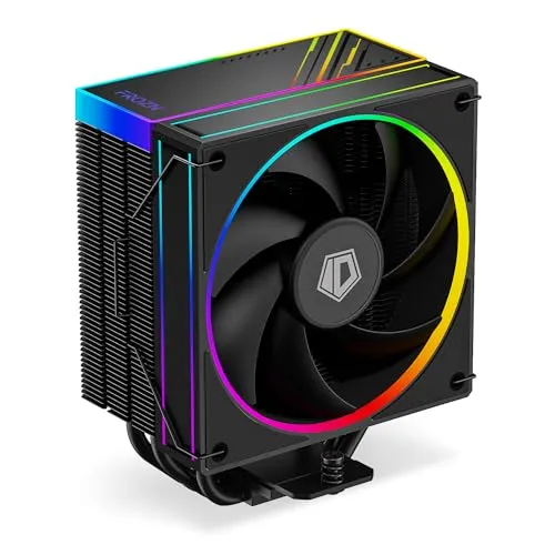 ID-COOLING FROZN A410 ARGB - Luft-CPU-Kühler mit ARGB-Beleuchtung, 4×Ф6mm Heatpipes, 120x120x25mm FDB-Lüfter, TDP 220W, kompatibel mit Intel LGA1700/1851/1200/115X und AMD AM4/AM5 (152mm Höhe).