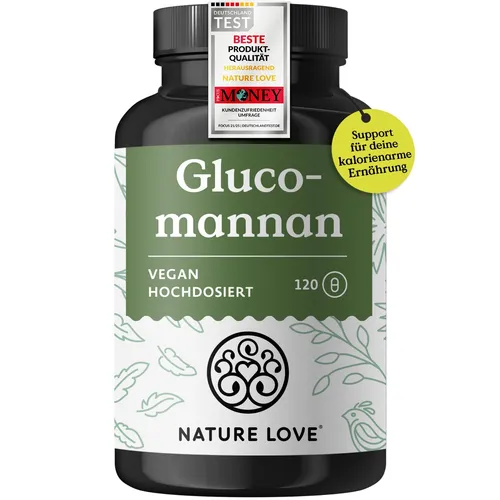 Glucomannan Kapseln - 120 Kapseln für 20 Tage - Hochwertige Kapseln zur Unterstützung der Ernährung, ideal für eine bewusste Lebensweise. Praktische 20-Tage-Packung für einfache Anwendung.