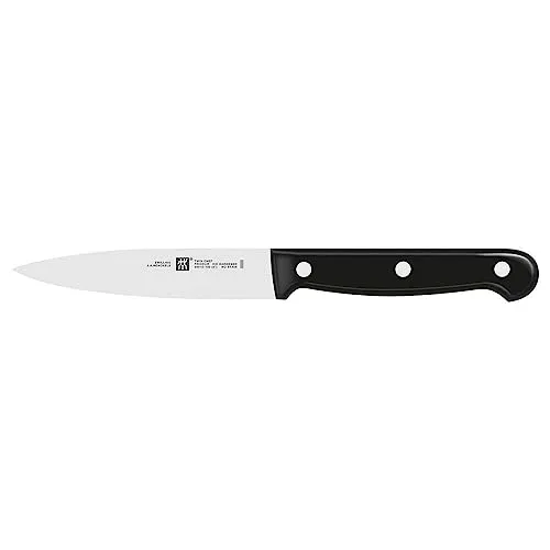 ZWILLING Twin Chef Spick- und Garniermesser 10 cm - Schälmesser aus rostfreiem Spezialstahl mit ergonomischem Griff für sicheres Schneiden von Obst und Gemüse. Ideal für präzises Anrichten und langanhaltende Schärfe.