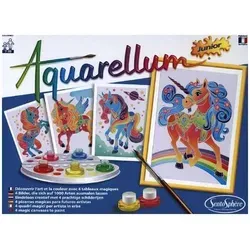 Aquarell-Malerei - Aquarellum Junior Einhörner