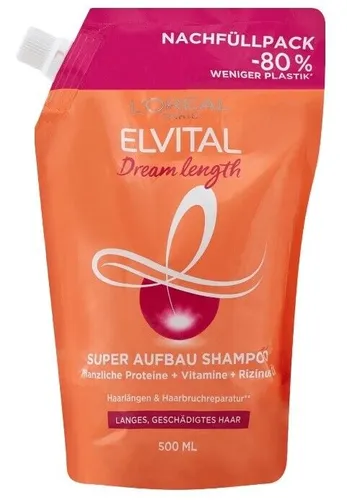 Elvital Dream Lengths Shampoo 500ml Haarpflege mit Rizinusöl