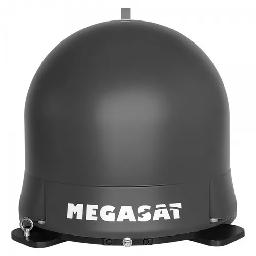 Megasat Campingman Portable ECO Graphit - Vollautomatische mobile Sat Antenne - Satellitensysteme mit Kuppelantenne, ideal für Camping und Reisen, bietet mühelosen Empfang in jeder Umgebung.