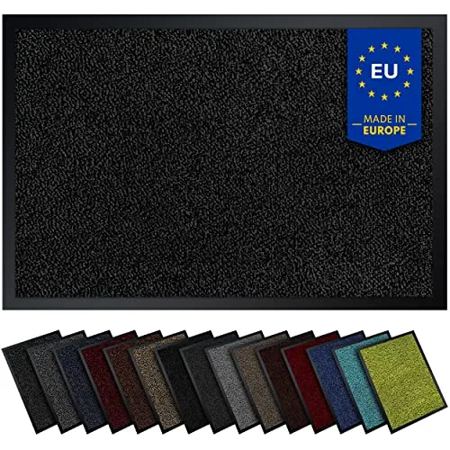 Gentle North Fußmatte für Innen & Außen - Rutschfest und Strapazierfähig - Schmutzfangmatte in anthrazit-schwarz (90x150 cm), waschbar bis 30°C. Ideal für drinnen und draußen, mit Antirutschbeschichtung für sicheren Halt.