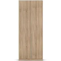 rauch ORANGE Drehtürenschrank Alabama – Eiche Sonoma - Vielseitiger Drehtürenschrank "Alabama" in Eiche Sonoma mit eleganten Alufarben-Griffen. Bietet optimalen Stauraum für Kleidung und Accessoires, ideal für jedes Schlafzimmer.