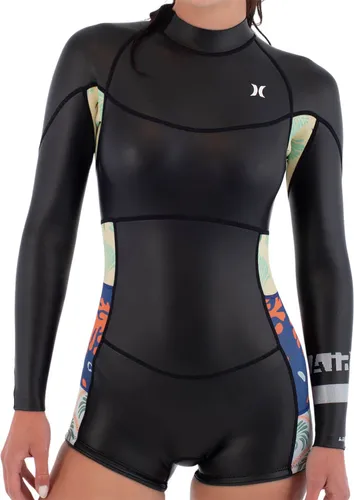 HURLEY AIR 2MM BACK ZIP LS Shorty 2026 black skin - 8