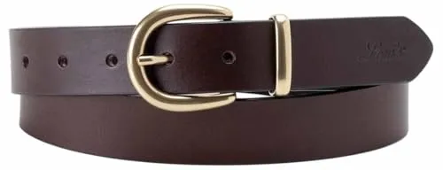 Levi's Ledergürtel "WOMEN'S PHOEBE BELT", Gr. 90, brown - Hochwertiger Levi's Ledergürtel für Damen, stilvolles Design in braun, ideal für jeden Anlass.