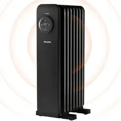 PELONIS PHOENIX Ölradiator 1500 W - Konvektor & Radiator mit 7 Heizrippen, energiesparend und leise im Betrieb. Ideal für Räume bis 18m², ausgestattet mit 24-Stunden Timer und Sicherheitsfunktionen für sorgenfreies Heizen.