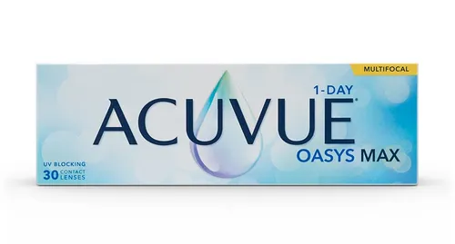 Johnson And Johnson ACUVUE® OASYS MAX 1-Day Multifocal 30 - Multifokale Tageslinsen für Alterssichtigkeit, mit Blaulichtfilter und hoher Sauerstoffdurchlässigkeit für angenehmen Tragekomfort den ganzen Tag.