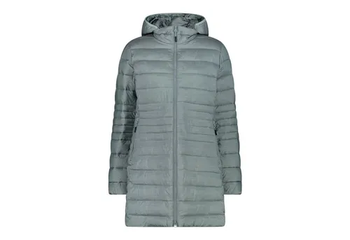 CMP Woman Padded Parka Zip Hood jade mel. (E435) 38 - Stylischer Damen-Parka mit Kapuze, 85 cm lang, wasserabweisend und ideal für kalte Tage. Die innovative Wattierung sorgt für Wärme und Komfort. Perfekt für Freizeit und Alltag.