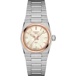 Tissot PRX 25mm T137.010.21.111.00 Damenarmbanduhr - Elegante Damenuhr aus Edelstahl, 25mm Tonneau-Gehäuse mit kratzfestem Saphirglas – ideal für stilbewusste Frauen.