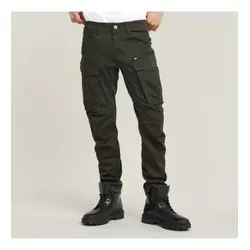 G-Star Rovic 3D Regular Tapered Trousers für Herren - Dunkelgrau (38/36) - Lässige Rovic Zip 3D Hose aus Baumwolle mit praktischen Cargotaschen und verstellbarem Saum für individuellen Tragekomfort. Ideal für einen modernen Look.