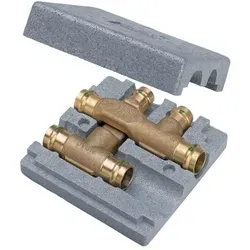 Viega Kreuzungs-T-Stück 2249.3 22x18x22mm Rotguss - Hochwertiges Sanpress-Kreuzungs-T-Stück aus Rotguss für zuverlässige Leitungskreuzungen. Ideal für den professionellen Einsatz mit geprüften Pressanschlüssen und hoher Druckbeständigkeit.