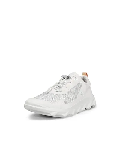 ECCO Damen Mx W Shoes - Komfortable Sneaker in White Concrete, 42 EU - Damen-Sneaker mit atmungsaktivem BREATHRU Mesh und Schnellschnürung für optimalen Sitz. Hergestellt mit ECCO FLUIDFORM Technologie für perfekte Polsterung und Stabilität.