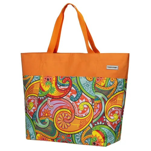 anndora XL-Strandtasche Umhängetasche Freizeittasche XXL 40 Liter, Geräumig – Stabil – Mit Reißverschluss – Innen- & Außenfach, Paisley