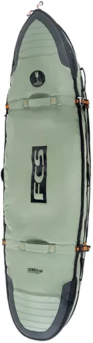 FCS TRAVEL 2 SHORTBOARD/FISH Surfcover 2026 alpine - 6,3 - Die TRAVEL 2 SHORTBOARD/FISH Surfcover 2026 alpine - 6,3 bietet optimalen Aufprallschutz und ist aus wasserdichtem 600D Ripstop-Gewebe gefertigt. Ideal für den sicheren Transport von zwei Surfbrettern, komfortabel und langlebig.