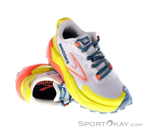 Brooks Caldera 8 Damen Laufschuhe - Blanc - 37.5 - Laufschuhe für Damen, speziell für lange Trailruns, bieten herausragenden Komfort und Stabilität auf jedem Untergrund.
