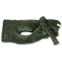 Wolters Hundebademantel Easy Clean XL - Olive, 75 cm - Hochwertiger Hundebademantel in Olive, Größe XL (75 cm). Ideal für die schnelle Trocknung nach dem Baden, sorgt für Bequemlichkeit und schützt vor Kälte.