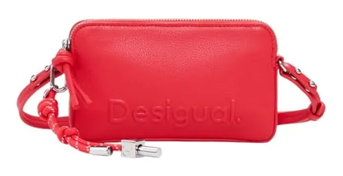 Desigual Umhängetasche Crossbody Bag rosa - Stylische Crossbody Bag in koralle, aus hochwertigem Polyurethan. Mit abnehmbaren, verstellbaren Schulterriemen für individuellen Tragekomfort. Perfekt für den Alltag!