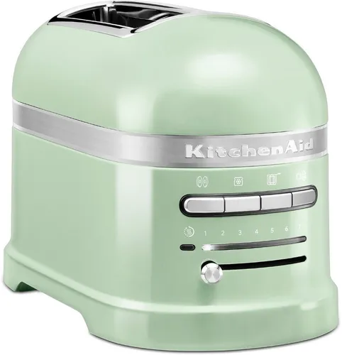 Kitchenaid Toaster 5KMT2204EPT Artisan in Grün - Eleganter 2-Scheiben-Toaster mit Auftaufunktion und 4 Bräunungsstufen. Perfekt für knusprigen Toast und vielseitige Nutzung in der modernen Küche.