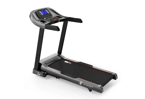 JASPORT Laufband L6 – Elektrisches Klapplaufband mit 4.0 PS Motor - Laufbänder – JASPORT L6 mit 20 km/h, 0-15% Steigung und Bluetooth-Konnektivität für ein effektives Heimtraining. Gelenkschonendes Design und platzsparend klappbar!