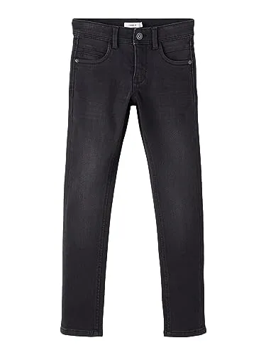 Name It Slim-fit-Jeans Silas in Schwarz für Kinder - Moderne Slim-fit-Jeans in Größe 122, aus 71% Baumwolle für hohen Tragekomfort und pflegeleicht. Ideal für den Alltag und stylische Outfits.