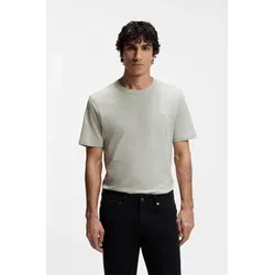 BOSS Tegood 10240843 01 Shirt - Klassisches Shirt aus reiner Baumwolle mit Rundhals-Ausschnitt. Die hochwertige Single Jersey Qualität und dezente BOSS Logo-Stickerei sorgen für stilvollen Komfort.