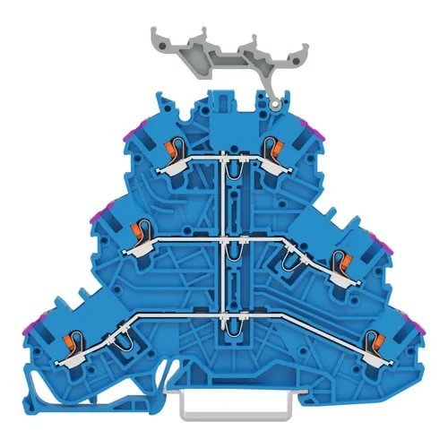 Wago Dreistockklemme (2200-3239) - Gehäuse für einfache und sichere Verdrahtung, ideal für Elektrotechnik und Installationen.