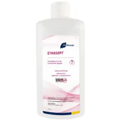 Meditrade GmbH Meditrade Ethasept® Händedesinfektionsmittel, Alkoholisches Händeantiseptikum für die persönliche Hygiene, 500 ml - Flasche 01004