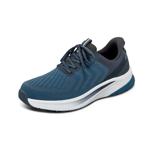 Orthofeet Tilos Herren Slip-in Sneaker Blau, Größe 45 - Herren-Sneaker mit innovativer Slip-On-Technologie für bequemes Anziehen und erstklassigen Tragekomfort. Ideal zur Schmerzlinderung bei Fußbeschwerden.