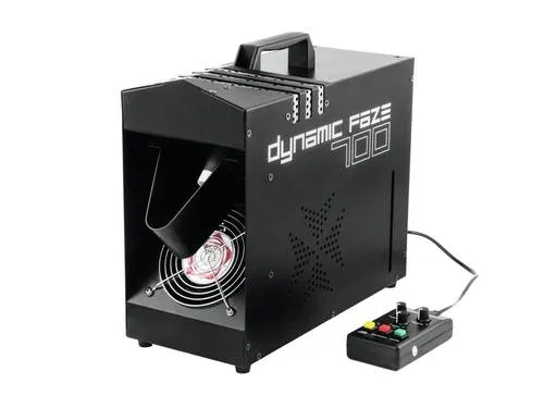 Eurolite Dynamic Faze 700 - Dunstnebelmaschine - Licht & Bühne, benutzerfreundlich mit feinem, transparenten Nebel für beeindruckende Lichtinszenierungen, inklusive Kabelfernbedienung und herausnehmbarem Tank.