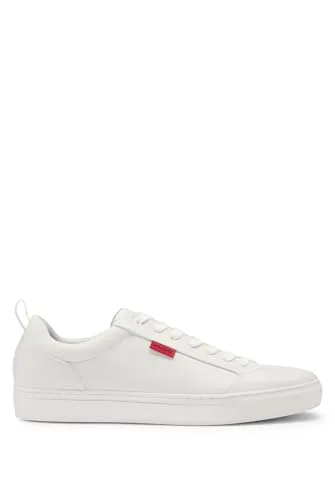 HUGO Morrie_Tenn_Napu_N Herren-Sneaker - Moderne Herren-Sneaker mit Innenfutter und rotem Etikett, perfekt für einen lässigen Look und hohen Tragekomfort.