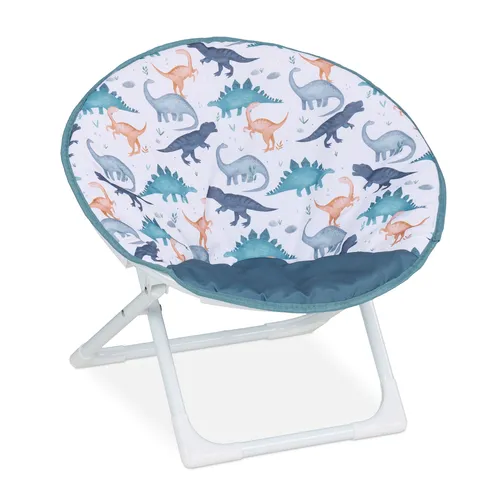Moonchair Kinder Klappstuhl - Faltbarer Kindersessel für Outdoor-Abenteuer - Sofas & Sessel, ideal für Kinder mit fabelhaftem Dino-Design, leicht und platzsparend, perfekt für Camping und Garten.