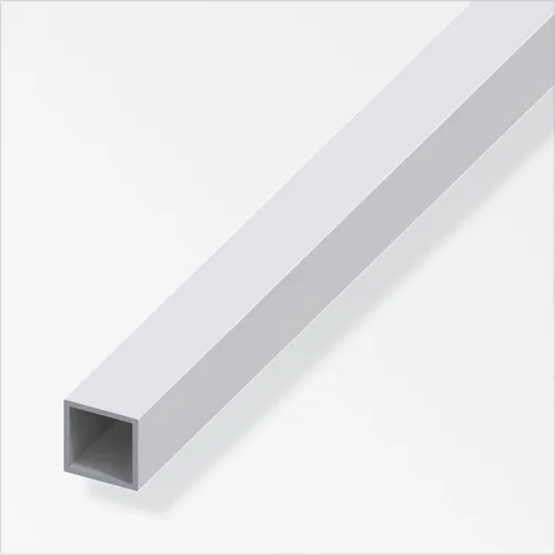 alfer Vierkantrohr 1 m, 30 x 30 x 2 mm Aluminium eloxiert silber