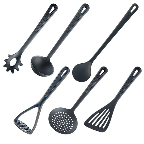 Westmark Küchenhelfer-Set Gentle, 6-teilig - Kochbesteck-Sets, BPA-frei und hitzebeständig bis 210°C, ideal für beschichtete Pfannen und Töpfe, spülmaschinengeeignet und Made in Germany.