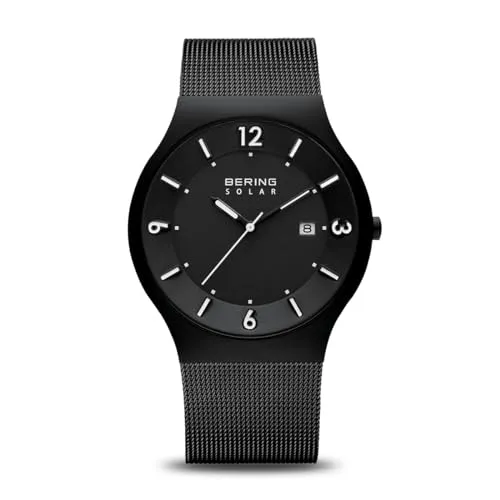 BERING Herren Uhr Solar Movement - Elegante Solar Kollektion mit Saphirglas - Armbanduhren für Herren mit Solar Movement, kratzfestem Saphirglas und elegantem Design aus hochwertigem Edelstahl. Ideal für stilbewusste Männer.
