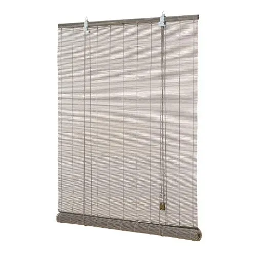 Ventanara® Rollo Bambus (grau, 140 x 160 cm) – Stilvolles Sichtschutz-Rollo - Elegantes Bambusrollo in grau (140 x 160 cm), aus 100% echtem Bambus gefertigt. Einfache Montage und stufenlose Lichtregulierung für individuellen Komfort. Ideal für ein gemütliches Wohnambiente.