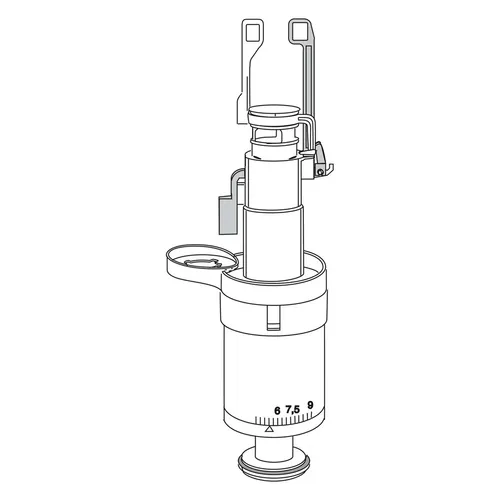MEPA Ablaufventil für UP-Spülkasten Sanicontrol A21 - Sanitärinstallation mit innovativem Ablaufventil für Unterputz-Spülkasten, inklusive Dichtung für zuverlässige Funktion und einfache Installation.