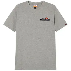 Ellesse Herren Voodoo T-Shirt, Kurzarm, Einfarbig, Grau, Regular Fit - Bequemes Kurzarm-T-Shirt für Herren aus weicher Baumwolle. Perfekt für den Alltag mit einem charakteristischen Logo auf Brust und Ärmel. Ideal für entspannte Looks und vielseitige Kombinationsmöglichkeiten.