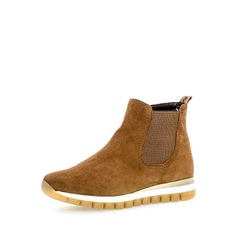 Gabor Damen Stiefeletten - Komfortable Chelsea Boots mit OPTIFIT Wechselfußbett - Wanderschuhe für Damen, mit COMFORT-Mehrweite und praktischem Reißverschluss für optimalen Tragekomfort.