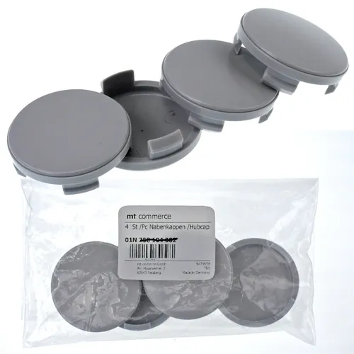 4X 54 mm Nabenkappen Felgen Nabendeckel Grau Gewölbt für Ford Renault Dacia