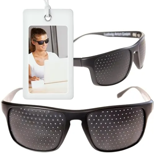 ARTZT neuro Rasterbrille | Komfortable Lochbrille für effektives Augentraining - Brillen für Augentraining und Neuroathletik, fördern das Sehvermögen und die Konzentration durch gezieltes Training der Augenmuskeln. Ideal für Alltag, Lesen und PC-Arbeit.