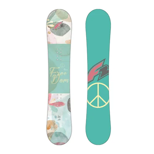 F2 Damen Snowboard Freedom 148 cm - Mint 2025 - Damen Snowboard für Freeride und Freestyle, 148 cm Länge, sorgt für optimale Kontrolle und Spaß auf der Piste.