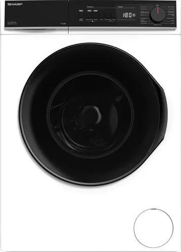 Sharp ES-PRO814WA-DE Waschmaschine, 8 kg, 1400 U/min - Waschmaschine mit AllergySmart-Funktion und Dampfoption, ideal für Allergiker. Energieeffizienzklasse A und vielseitige Programme für jeden Bedarf.