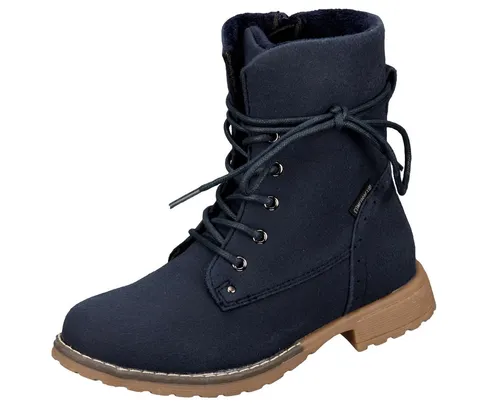 Lico Linea Mädchen Mode-Stiefel, marine, 32 EU - Wanderschuhe mit wasserabweisendem Nylon-Obermaterial und praktischem Reißverschluss, ideal für nasse Tage und Abenteuer im Freien.