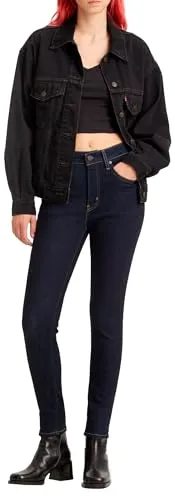 LEVI'S 721 High Rise Skinny Jeans - Damen Skinny-Jeans mit hohem Bund, extra-engem Schnitt und elastischem Denim für optimalen Tragekomfort. Ideal für einen lässigen Look!