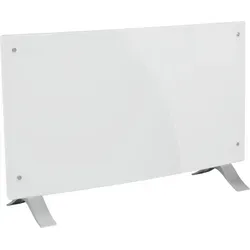 Klarstein Heizstrahler Bornholm Curved 2000 W - Elektroheizung mit 2000 W Leistung für schnelle und mobile Beheizung von Wohnräumen und Wintergärten. Inklusive Fernbedienung und Wandhalterung für optimalen Komfort.
