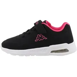 Kappa Sneakers "Mona" in Schwarz/Pink, Größe 28 für Kinder - Stylische Kappa Sneakers "Mona" in Schwarz/Pink, Größe 28. Ideal für aktive Kinder: rutschhemmende Laufsohle und gepolsterter Schaftrand sorgen für Komfort und Sicherheit. Perfekt für jeden Tag!