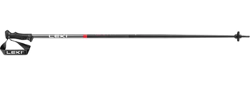 LEKI Qntm Skistock 110 cm - Schwarz-Rot-Anthrazit - Alpin Skistöcke Unisex, robuster Aluminiumstock mit EVOCON Griff für optimalen Halt und Komfort, ideal für Skifahren und Trekking.